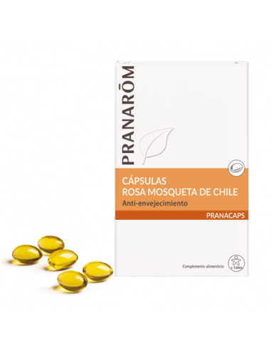 PRANAROM ROSA MOSQUETA ANTI-EDAD 40 CAPS