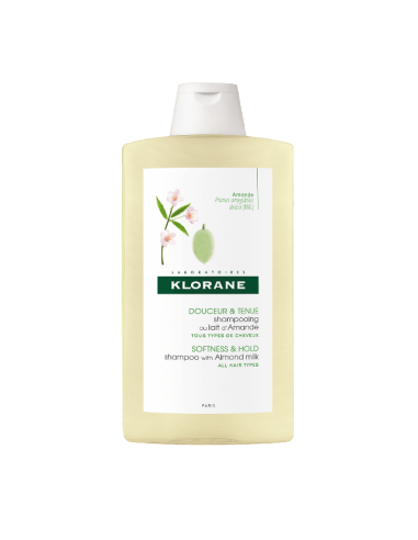 KLORANE CHAMPU VOLUMINADOR  LECHE DE ALMENDRAS