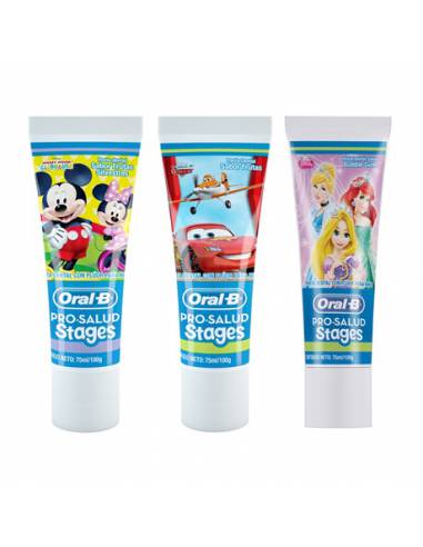 ORAL B STAGES PASTA DENTIFRICA SUAVE +6 AÑOS 75ML 1U