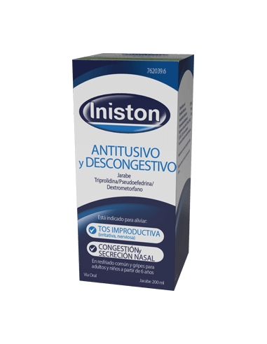INISTON ANTITUSIVO Y DESCONGESTIVO JARABE 200 ML