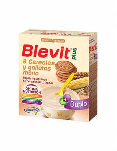 BLEVIT PLUS DUPLO 8 CEREALES Y GALLETA 600G