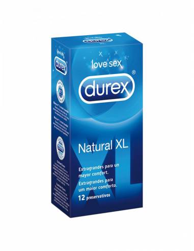 DUREX PRESERVATIVOS NATURAL  XL   12 UNIDADES
