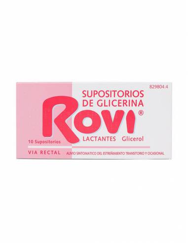 SUPOSITORIOS GLICERINA ROVI LACTANTES 10 SUPOSIT