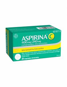 ASPIRINA C 400-240 MG 20 COMPRIMIDOS EFERVESCENT
