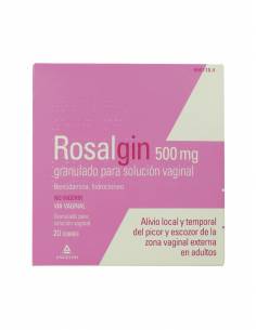 ROSALGIN 500 MG GRANULADO SOLUCION VAGINAL 20 SOBRES