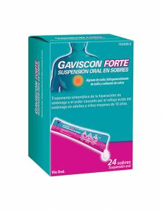 GAVISCON "FORTE" 24 SOBRES SUSPENSION ORAL 10 ML