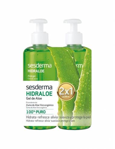 SESDERMA HIDRALOE GEL DE ALOE VERA 2 X 250 ML