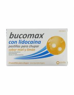 BUCOMAX LIDOCAINA 24 PASTILLAS PARA CHUPAR LIMON