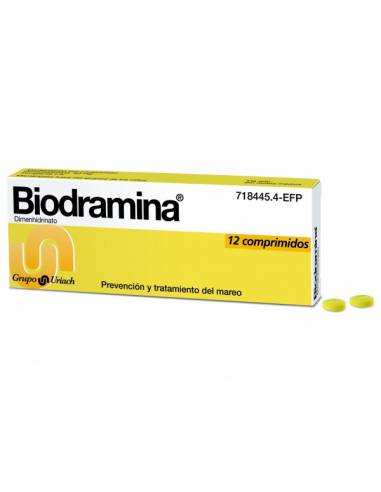 BIODRAMINA 50 MG 12 COMPRIMIDOS