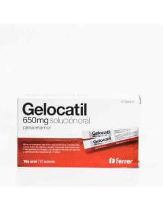 GELOCATIL 650 MG 12 SOBRES SOLUCION ORAL