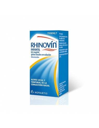 RHINOVIN INFANTIL 0.5 MG/ML GOTAS NASALES 1...