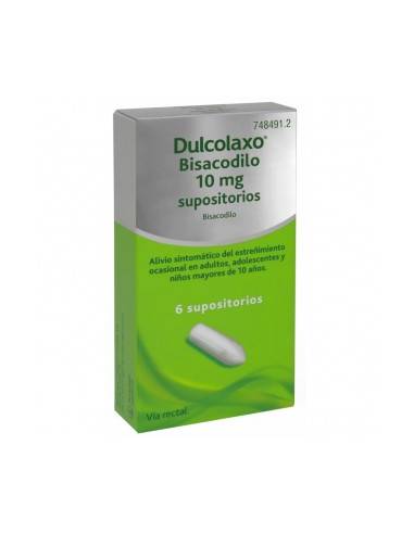 DULCOLAXO BISACODILO 10 MG 6 SUPOSITORIOS