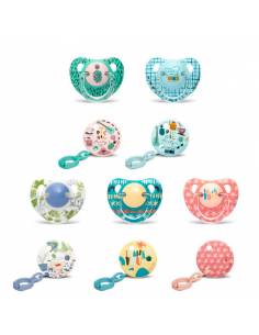 SUAVINEX CHUPETE ANATÓMICO SILICONA 6-18 MESES + BROCHE