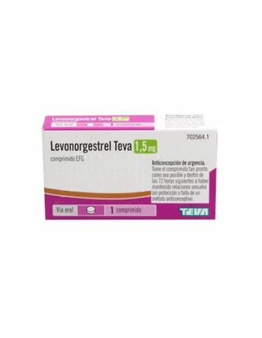 LEVONORGESTREL TEVA EFG 1,5 MG 1 COMPRIMIDO