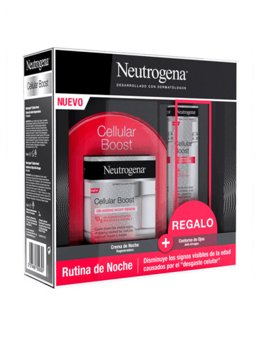 NEUTROGENA CELLULAR BOOST CREMA DE NOCHE REGENERADORA 50 ML + CONTORNO DE OJOS 15 ML