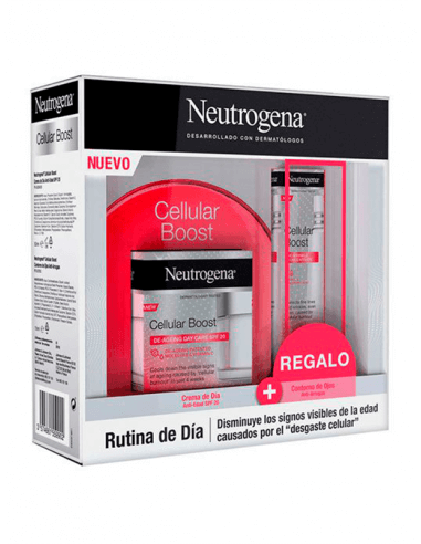 NEUTROGENA CELLULAR BOOST CREMA DÍA ANTIEDAD SPF20 50 ML + CONTORNO DE OJOS 15 ML 50 ML + CONTORNO DE OJOS 15 ML