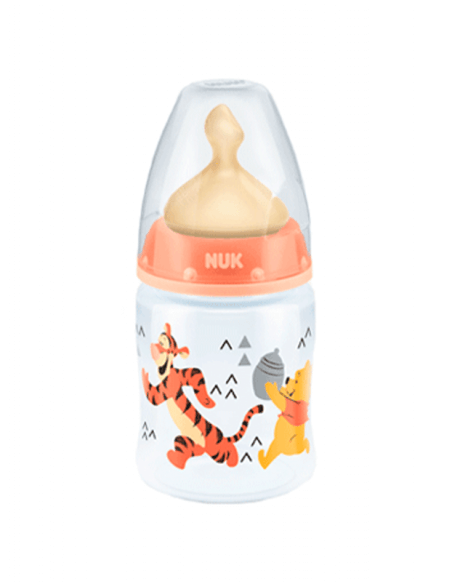 NUK BIBERÓN LÁTEX BOCA ANCHA T1 M WINNIE 150 ML