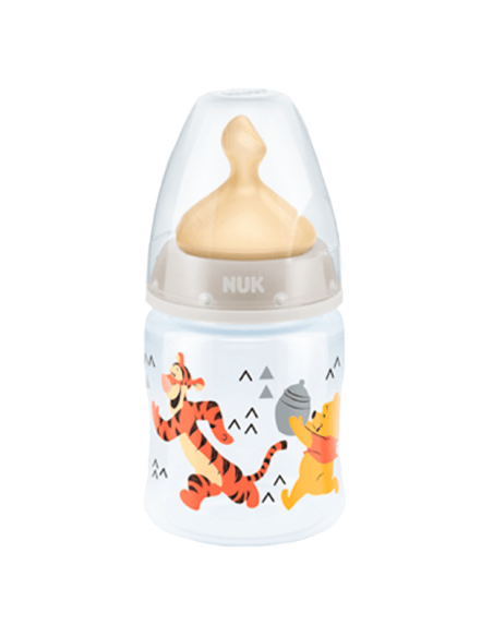 NUK BIBERÓN LÁTEX BOCA ANCHA T1 M WINNIE 150 ML
