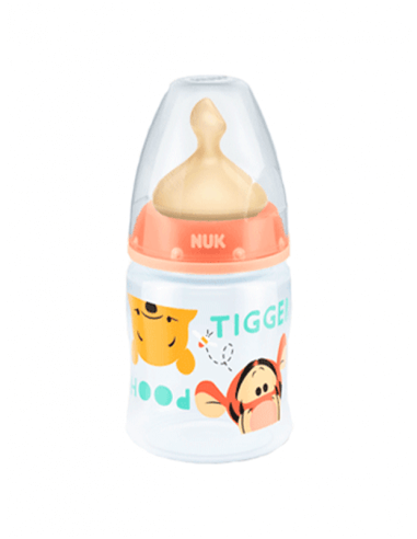 NUK BIBERÓN LÁTEX BOCA ANCHA T1 M WINNIE 150 ML