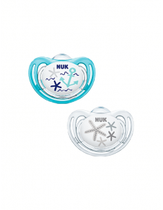 NUK CHUPETE BEACH EDITION SILICONA 0-6 MESES