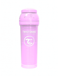 TWISTSHAKE BIBERÓN ANTICÓLICO LILA PASTEL 330 ML