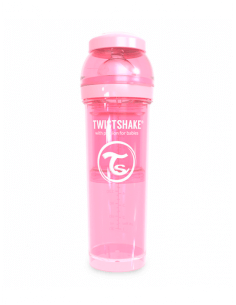 TWISTSHAKE BIBERÓN ANTICÓLICO ROSA PASTEL 330 ML