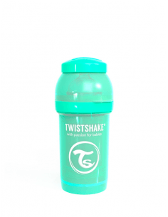TWISTSHAKE BIBERÓN ANTICÓLICO VERDE PASTEL 180 ML