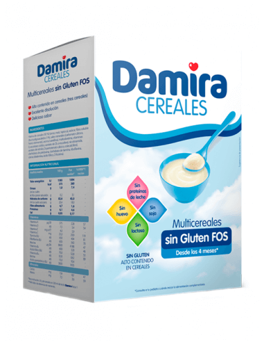 DAMIRA MULTICEREALES SIN GLUTEN CON FOS 600 G