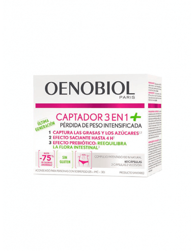 OENOBIOL CAPTADOR 3 EN 1 60 CÁPSULAS