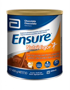 ENSURE NUTRIVIGOR POLVO SABOR CHOCOLATE 400 G