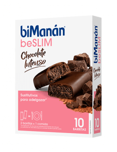 BIMANAN BESLIM BARRITA CHOCOLATE INTENSO 10 UDS