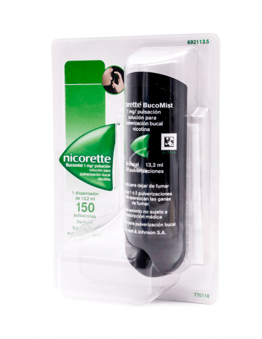 NICORETTE BUCOMIST 1 MG/PULVERIZACION 1 AEROSOL