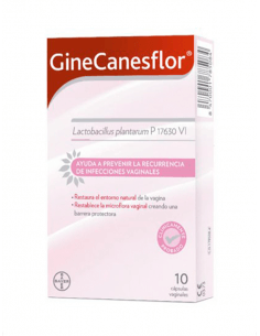 GINECANESFLOR 10 CÁPSULAS VAGINALES