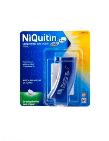 NIQUITIN 4 MG 20 COMPRIMIDOS PARA CHUPAR MENTA
