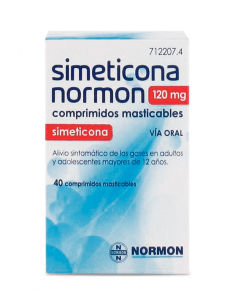 SIMETICONA NORMON 120 MG 40 COMPRIMIDOS MASTICABLES