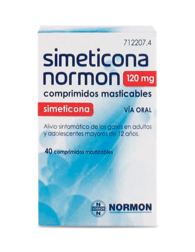 SIMETICONA NORMON 120 MG 40 COMPRIMIDOS MASTICABLES