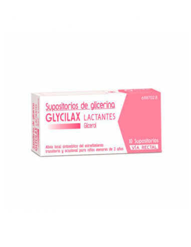 SUPOSITORIOS GLICERINA GLYCILAX LACTANTES 0.672 10 UNIDADES
