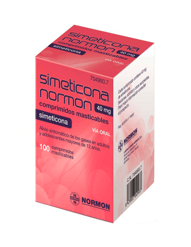 SIMETICONA NORMON 40 MG 30 COMPRIMIDOS MASTICABLES