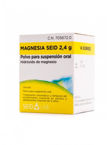 MAGNESIA SEID 2.4 G 14 SOBRES POLVO SUSPENSIÓN ORAL