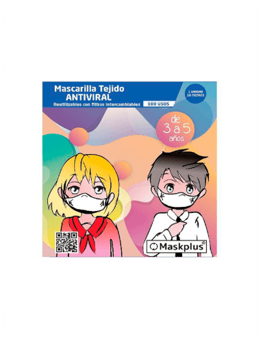 MASCARILLA DIUTEX INFANTIL 3 A 5 AÑOS 1 UNIDAD...
