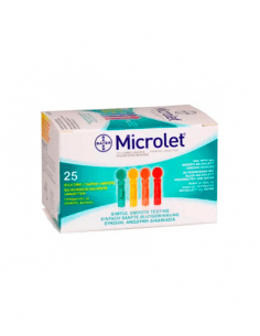 MICROLET LANCETAS 25 UNIDADES