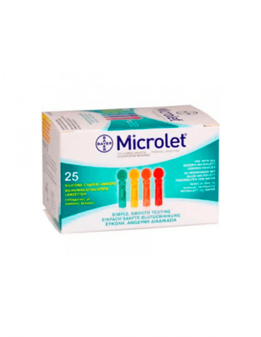 MICROLET LANCETAS 25 UNIDADES