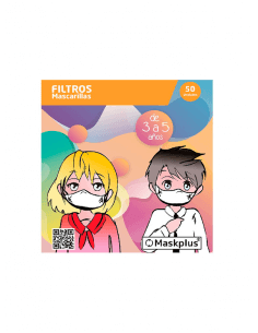 MASKPLUS FILTROS MASCARILLAS ANTIVIRAL 3 A 5 AÑOS 50...