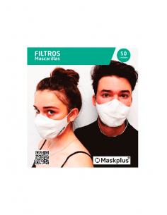 MASKPLUS FILTROS 50 MASCARILLAS  ADULTOS