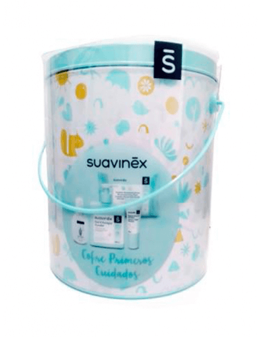 SUAVINEX CUBO METAL BEBÉ MINT & MOSTAZA PACK