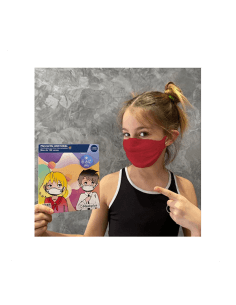 MASKPLUS MASCARILLA INFANTIL REUTILIZABLE ROJA 6 A 12...