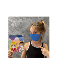 MASKPLUS MASCARILLA INFANTIL REUTILIZABLE AZUL 6 A 12...