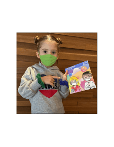 MASKPLUS MASCARILLA INFANTIL REUTILIZABLE VERDE 3 A 5...