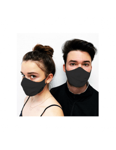 MASKPLUS MASCARILLA ADULTO REUTILIZABLE NEGRA 1 UNIDAD +...