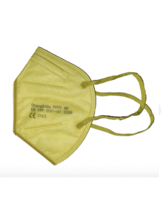 MASCARILLA FFP2 NR AMARILLO ADULTO 1 UNIDAD